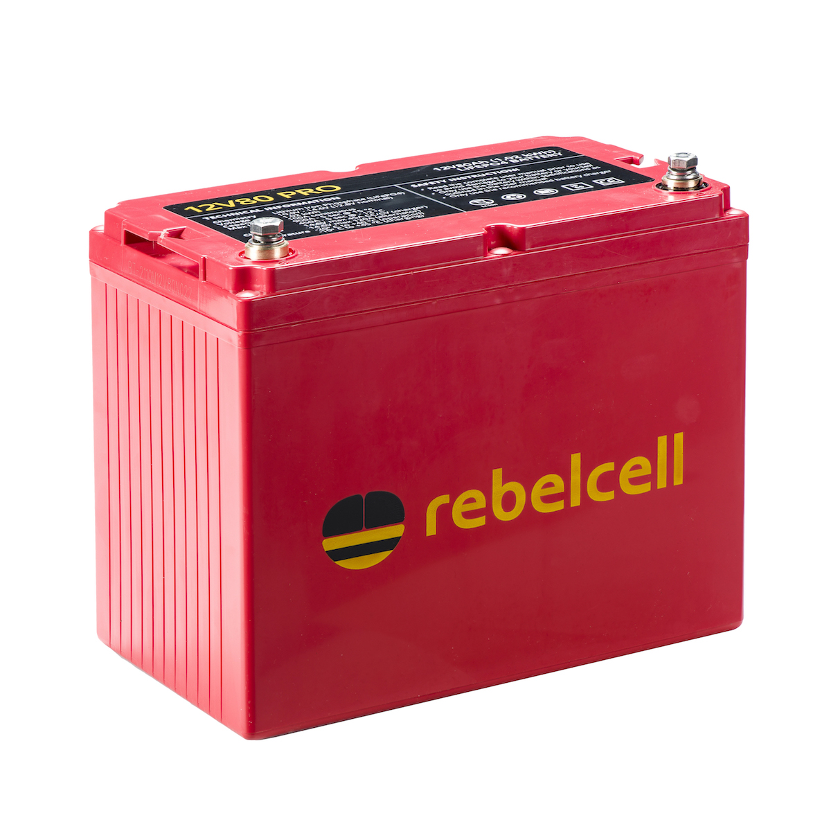 12V80 Camper LiFePO4 battery, Rebelcell